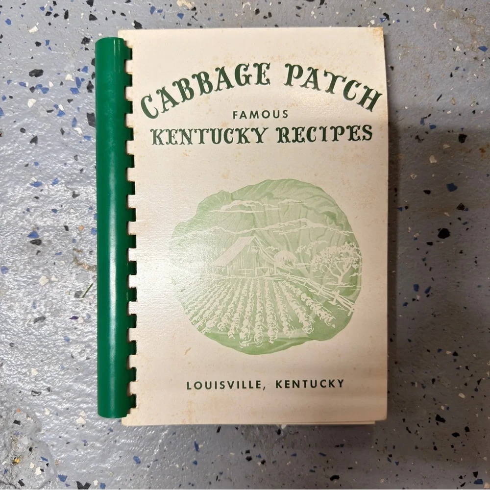 Cabbage Patch Kentucky Recipes Cookbook with Green Spiral Binding
